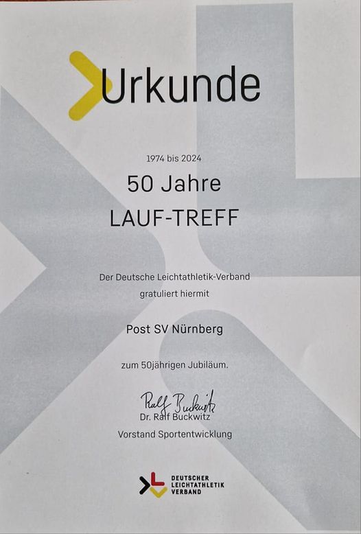 Urkunde 50 Jahre